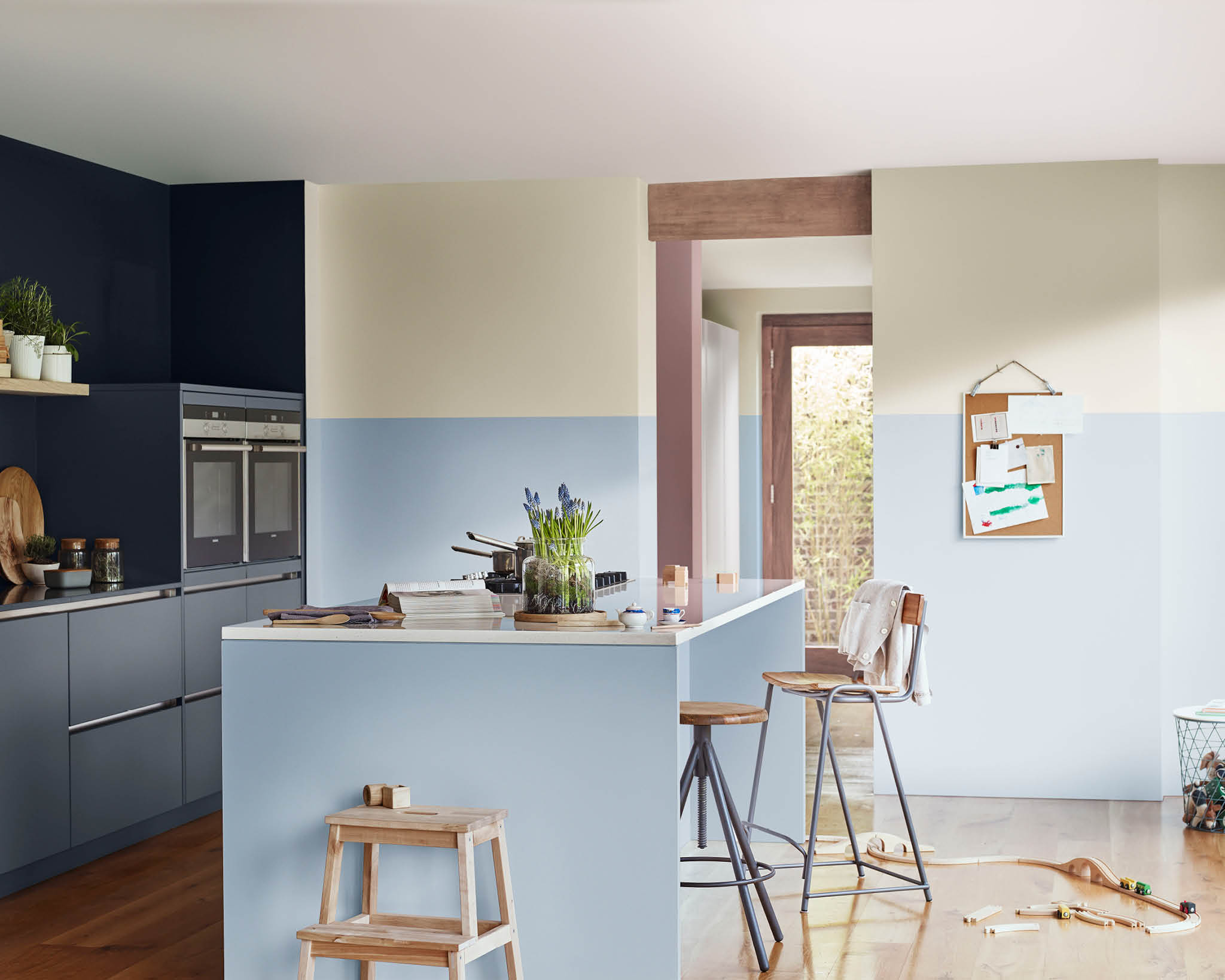 Cocina con tonalidades pastel Pinta tu cocina con Madera Tierna y tonos pastel
