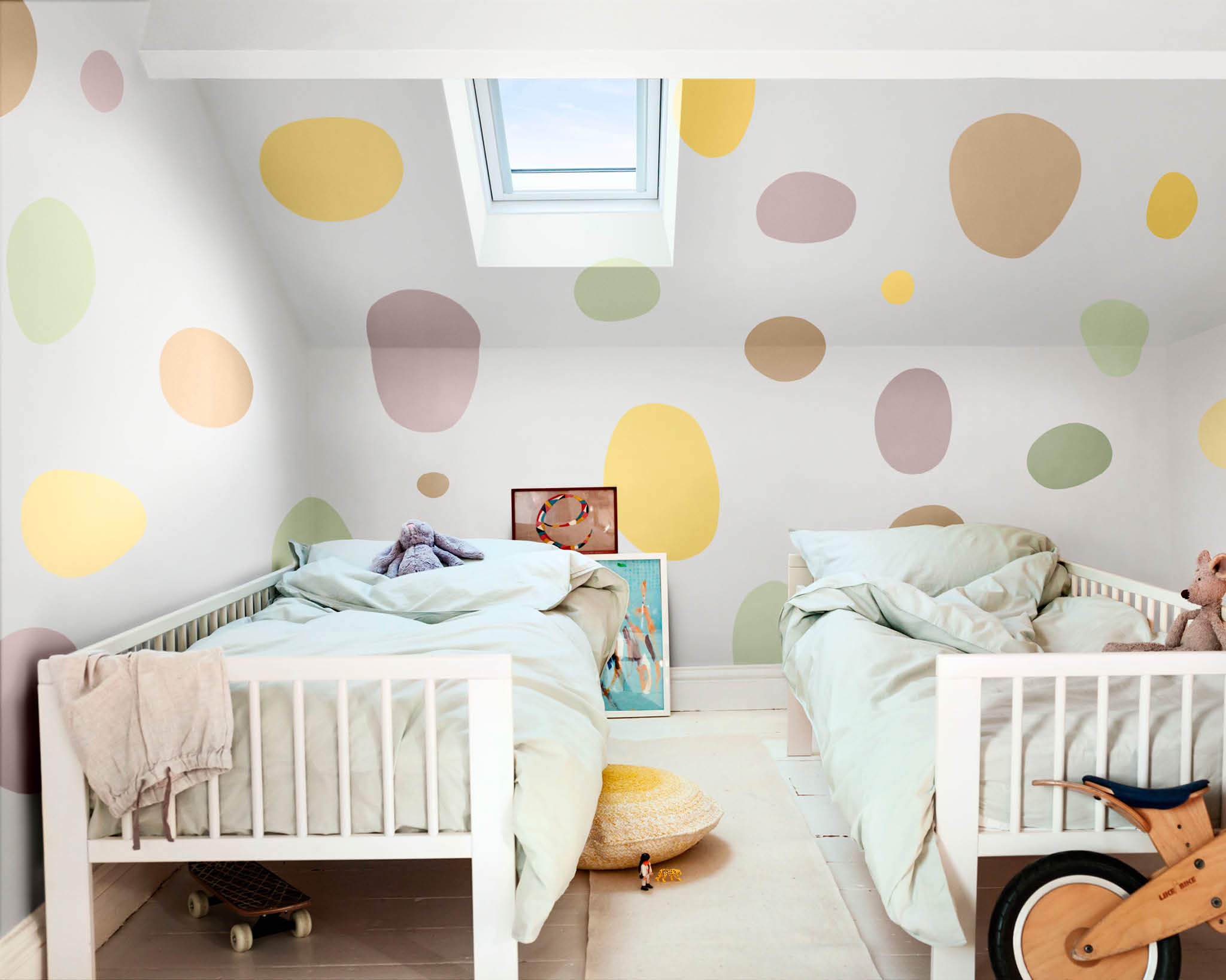 Detalles coloridos en el dormitorio de los niños Detalles coloridos en el dormitorio de los niños